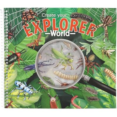 Depesche 13599 Explorer stickerboek met 16 achtergrondpagina's om op te plakken en te maken, met 4 pagina's insectenwerende en reliëfstickers Depesche 13599 Explorer stickerboek met 16 achtergrondpagina's om op te plakken en te maken, met 4 pagina's insectenwerende en reliëfstickers