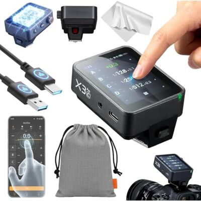 GODOX X3 PRO C X3PRO Draadloze TTL Flash Trigger voor Canon, kleuren touchscreen, systeem X 2,4 GHz, Bluetooth & bediening via app, sluiterbediening, snel opladen GODOX X3 PRO C X3PRO Draadloze TTL Flash Trigger voor Canon, kleuren touchscreen, systeem X 2,4 GHz, Bluetooth & bediening via app, sluiterbediening, snel opladen