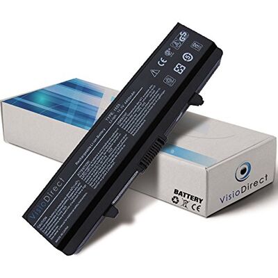 Visiodirect Accu compatibel met Dell Inspiron 1525 1526 1545 1546 RN873 GW240 11,1 V 4400 Mh Visiodirect Accu compatibel met Dell Inspiron 1525 1526 1545 1546 RN873 GW240 11,1 V 4400 Mh
