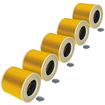vhbw Lot de 5 filtres de rechange pour Rowenta RS-RU7501 compatibles avec Powerplus POW X 323, Rowenta RU5053, EH/J601415R, type RP 130 F1, Baier BSS 306 L vhbw Lot de 5 filtres de rechange pour Rowenta RS-RU7501 compatibles avec Powerplus POW X 323, Rowenta RU5053, EH/J601415R, type RP 130 F1, Baier BSS 306 L