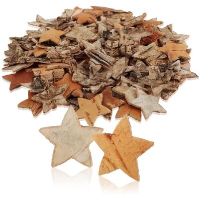 com-four ® 100 stuks sterstrooidecoratieset, confetti voor bruiloften en feesten, berkenhout, accessoires voor knutselprojecten (100 x sterberkenschors) com-four ® 100 stuks sterstrooidecoratieset, confetti voor bruiloften en feesten, berkenhout, accessoires voor knutselprojecten (100 x sterberkenschors)