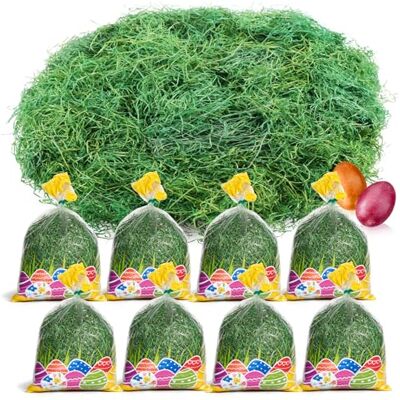 com-four ® 480 g groen paasgras voor nest, decoratie om te knutselen com-four ® 480 g groen paasgras voor nest, decoratie om te knutselen