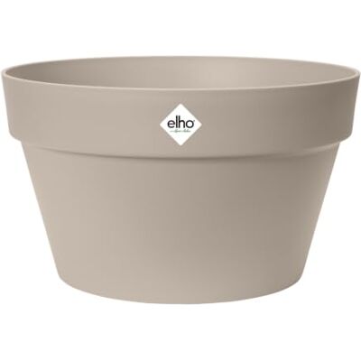 Elho Loft Urban Coupe bloempot 35 cm Mushroom Beige Ø 34,5 x H 20,2 cm Geschikt voor buiten Elho Loft Urban Coupe bloempot 35 cm Mushroom Beige Ø 34,5 x H 20,2 cm Geschikt voor buiten
