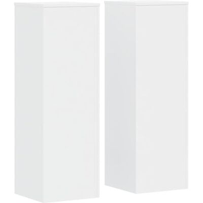 vidaXL Plantenstandaards 2 st 33 x 33 x 100 cm bewerkt hout wit vidaXL Plantenstandaards 2 st 33 x 33 x 100 cm bewerkt hout wit