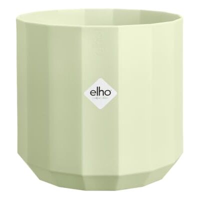 Elho Gefacetteerde ronde bloempot 30 cm Tea Green Ø 29,5 x H 27 cm doorschijnend glaseffect 100% gerecyclede kunststof Elho Gefacetteerde ronde bloempot 30 cm Tea Green Ø 29,5 x H 27 cm doorschijnend glaseffect 100% gerecyclede kunststof