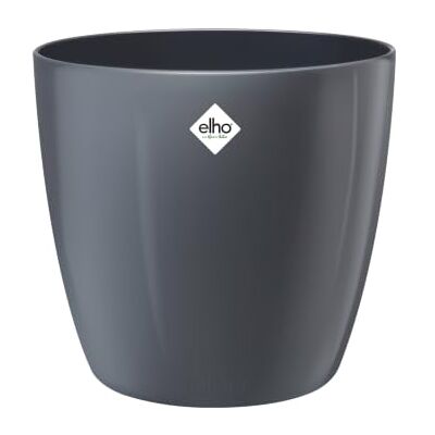 Elho Brussels Diamond bloempot, rond, 30 cm, antraciet Ø 29,4 x H 27 cm, geschikt voor binnen, 100% gerecyclede kunststof Elho Brussels Diamond bloempot, rond, 30 cm, antraciet Ø 29,4 x H 27 cm, geschikt voor binnen, 100% gerecyclede kunststof