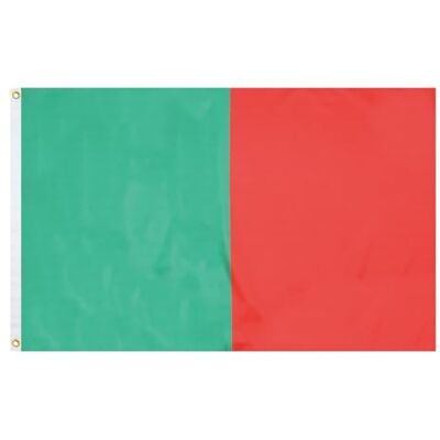 AZ FLAG Vlag Groen en Rood 90x60 cm 100D Polyester 2 Oogjes Gebruik binnen en buiten Union Jack decoratieve vlag dubbele naden en versterkte randen met metalen ogen AZ FLAG Vlag Groen en Rood 90x60 cm 100D Polyester 2 Oogjes Gebruik binnen en buiten Union Jack decoratieve vlag dubbele naden en versterkte randen met metalen ogen