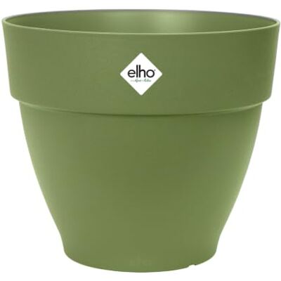 Elho Vibia Campana bloempot, 35 cm, mosgroen Ø 34,5 x H 29,7 cm, geschikt voor buiten, 100% gerecyclede kunststof Elho Vibia Campana bloempot, 35 cm, mosgroen Ø 34,5 x H 29,7 cm, geschikt voor buiten, 100% gerecyclede kunststof
