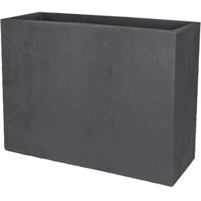 EDA Pflanzen-Kölle Loft L Basalt Wall 46 L Decor Imitatie Beton Dubbelwandig Wateropslagzone 78 x 29 x 60 cm Antracietgrijs EDA Pflanzen-Kölle Loft L Basalt Wall 46 L Decor Imitatie Beton Dubbelwandig Wateropslagzone 78 x 29 x 60 cm Antracietgrijs