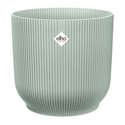 Elho Vibes Fold ronde bloempot 30 cm Sorbet Green Ø 29,5 x H 27,2 cm, geschikt voor binnen, 100% gerecyclede kunststof Elho Vibes Fold ronde bloempot 30 cm Sorbet Green Ø 29,5 x H 27,2 cm, geschikt voor binnen, 100% gerecyclede kunststof