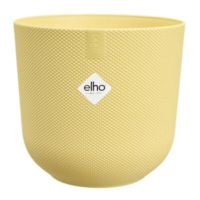 Elho Jazz Ronde bloempot 35 cm Cream Yellow Ø 34,5 x H 32,2 cm, geschikt voor binnen, 100% gerecycled kunststof Elho Jazz Ronde bloempot 35 cm Cream Yellow Ø 34,5 x H 32,2 cm, geschikt voor binnen, 100% gerecycled kunststof