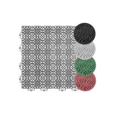 andiamo Terra Sol Terrastegels met klik, kunststof panelen voor buiten, voor balkon, terras en balkon, weerbestendige vloerbedekking, kunststof plaat binnen 5 m², grijs andiamo Terra Sol Terrastegels met klik, kunststof panelen voor buiten, voor balkon, terras en balkon, weerbestendige vloerbedekking, kunststof plaat binnen 5 m², grijs