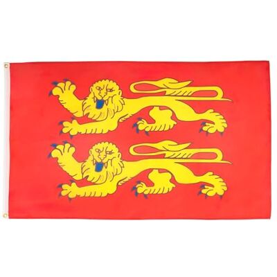 AZ FLAG Vlag van Neder-Normandië, 150 x 90 cm, licht polyester, 2 ogen Voor gebruik binnenshuis, decoratieve vlag met dubbele naden en versterkte randen met metalen ogen AZ FLAG Vlag van Neder-Normandië, 150 x 90 cm, licht polyester, 2 ogen Voor gebruik binnenshuis, decoratieve vlag met dubbele naden en versterkte randen met metalen ogen