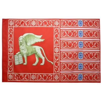 AZ FLAG Vlag Venetië 90 x 60 cm Vlag Venetië polyester 100D schede Voor binnen en buiten, decoratieve vlag, dubbele naden en versterkte randen met mastschede AZ FLAG Vlag Venetië 90 x 60 cm Vlag Venetië polyester 100D schede Voor binnen en buiten, decoratieve vlag, dubbele naden en versterkte randen met mastschede