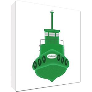 ART Canvas foto op frame met stabiele voorzijde in moderne kunstdruk, boot, hanger, groen/wit, 10,5 x 14,8 x 2 cm ART Canvas foto op frame met stabiele voorzijde in moderne kunstdruk, boot, hanger, groen/wit, 10,5 x 14,8 x 2 cm