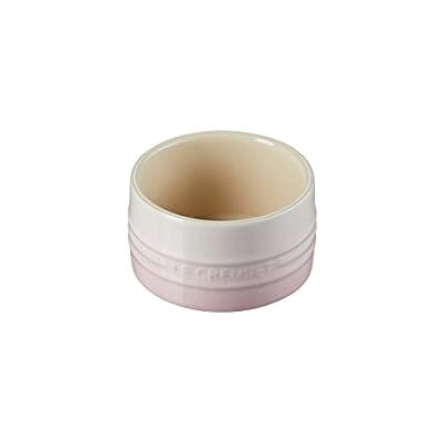 Le Creuset Keramische ovenschaal, rechterwand, stapelbaar, 200 ml, Shell Pink, 70403207770099 Le Creuset Keramische ovenschaal, rechterwand, stapelbaar, 200 ml, Shell Pink, 70403207770099