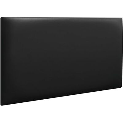 DHOME Gevoerde panelen van kunstleer, akoestische muurstickers, schokbescherming, hoofdeinde, decoratie voor huis, slaapkamer (zwart, 60 x 50 cm) DHOME Gevoerde panelen van kunstleer, akoestische muurstickers, schokbescherming, hoofdeinde, decoratie voor huis, slaapkamer (zwart, 60 x 50 cm)