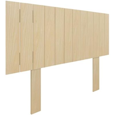 DHOME Hoofdeinde van gerecycled hout MDF met poten, palletstijl, verticale hardware inbegrepen (90 cm, natuurlijk hout) DHOME Hoofdeinde van gerecycled hout MDF met poten, palletstijl, verticale hardware inbegrepen (90 cm, natuurlijk hout)