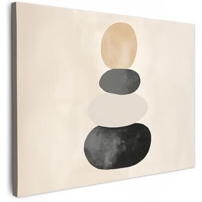 MuchoWow © Afdruk op canvas, wanddecoratie, schilderijen, kunst 80 x 60 cm – wanddecoratie slaapkamer Japandi – Wabi-Sabi – beige MuchoWow © Afdruk op canvas, wanddecoratie, schilderijen, kunst 80 x 60 cm – wanddecoratie slaapkamer Japandi – Wabi-Sabi – beige