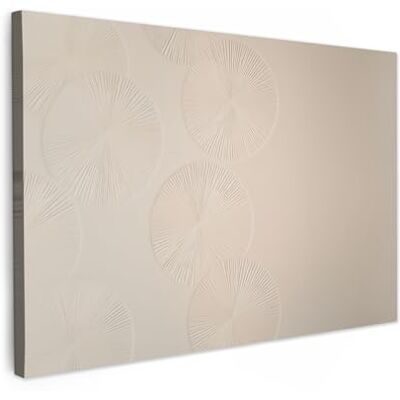 MuchoWow © Afdruk op canvas, wanddecoratie, schilderijen, kunst 90 x 60 cm – wanddecoratie slaapkamer Japandi – beige – modern MuchoWow © Afdruk op canvas, wanddecoratie, schilderijen, kunst 90 x 60 cm – wanddecoratie slaapkamer Japandi – beige – modern