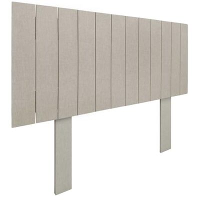 DHOME Hoofdeinde van gerecycled hout MDF met poten, verticale palletstijl, inclusief hardware (90 cm, linnen afwerking) DHOME Hoofdeinde van gerecycled hout MDF met poten, verticale palletstijl, inclusief hardware (90 cm, linnen afwerking)