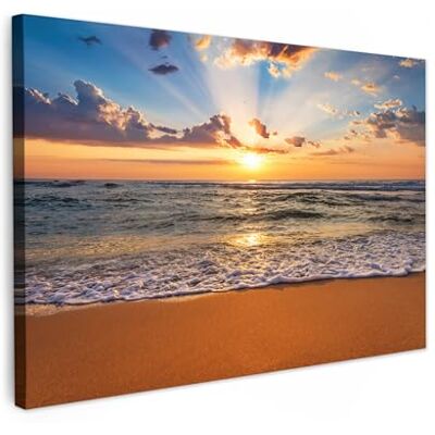 MuchoWow © Afdruk op canvas, wanddecoratie, schilderij, 120 x 80 cm, decoratieve muurschilderijen, kamerdecoratie, woonkamer, strand zonsondergang zee wolken horizon 120x80 cm Decoratifs Muraux Déco Chambre Tableau Salon Plage Coucher de soleil Mer Nuag MuchoWow © Afdruk op canvas, wanddecoratie, schilderij, 120 x 80 cm, decoratieve muurschilderijen, kamerdecoratie, woonkamer, strand zonsondergang zee wolken horizon 120x80 cm Decoratifs Muraux Déco Chambre Tableau Salon Plage Coucher de soleil Mer Nuag