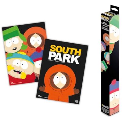 Grupo Erik Set van 2 mini-posters, 52 x 38 cm, South Park, decoratie, wanddecoratie, decoratieve poster Grupo Erik Set van 2 mini-posters, 52 x 38 cm, South Park, decoratie, wanddecoratie, decoratieve poster