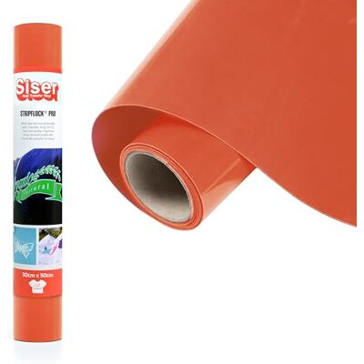 SISER Thermooverdraagbaar vinyl, oranje, 50 x 30 cm SISER Thermooverdraagbaar vinyl, oranje, 50 x 30 cm