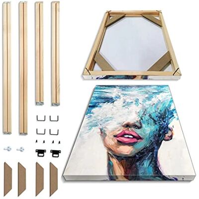 MDYNI Doe-het-zelf massief houten frame set voor muurschilderij, canvas, olieverfschilderij, canvas, kunstwerk (40 cm x 50 cm) MDYNI Doe-het-zelf massief houten frame set voor muurschilderij, canvas, olieverfschilderij, canvas, kunstwerk (40 cm x 50 cm)