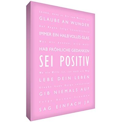 Little Helper BP1216 Feel Good Art Impression sur toile résistante Motif typographischen moderne Rose clair 40 x 30 cm Little Helper BP1216 Feel Good Art Impression sur toile résistante Motif typographischen moderne Rose clair 40 x 30 cm
