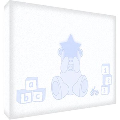 BEARHEART128-14IT Happy Teddybeer wandafbeelding print op canvas, 30 x 20 x 4 cm BEARHEART128-14IT Happy Teddybeer wandafbeelding print op canvas, 30 x 20 x 4 cm
