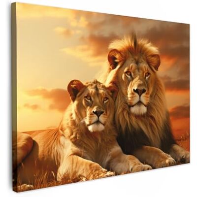 MuchoWow © Canvas prints 70 x 50 cm wanddecoratie woonkamer schilderij schilderijen decoratie slaapkamer canvas huis leeuw natuur savanne dieren Afrika 70x50 cm Peinture Tableaux Chambre Toiles Maison Lion Nature Savane Animaux Afrique MuchoWow © Canvas prints 70 x 50 cm wanddecoratie woonkamer schilderij schilderijen decoratie slaapkamer canvas huis leeuw natuur savanne dieren Afrika 70x50 cm Peinture Tableaux Chambre Toiles Maison Lion Nature Savane Animaux Afrique