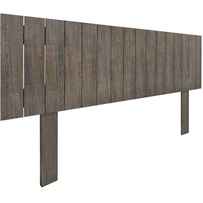 DHOME Hoofdeinde van gerecycled hout, MDF, met poten, verticale pallet-stijl, hardware inbegrepen (135 cm, Amazone-eik) DHOME Hoofdeinde van gerecycled hout, MDF, met poten, verticale pallet-stijl, hardware inbegrepen (135 cm, Amazone-eik)