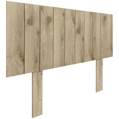 DHOME Hoofdeinde van gerecycled hout MDF met poten, palletstijl, verticale hardware inbegrepen (90 cm, cambrian hout) DHOME Hoofdeinde van gerecycled hout MDF met poten, palletstijl, verticale hardware inbegrepen (90 cm, cambrian hout)