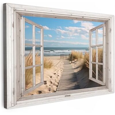 MuchoWow © Canvas print, schilderij, 90 x 60 cm, wanddecoratie, woonkamer, reproducties van moderne muurschilderingen, lijst, zee, natuur, strand 90x60 cm Reproductions de Tableaux Murale Moderne Cadre Mer Nature Plage MuchoWow © Canvas print, schilderij, 90 x 60 cm, wanddecoratie, woonkamer, reproducties van moderne muurschilderingen, lijst, zee, natuur, strand 90x60 cm Reproductions de Tableaux Murale Moderne Cadre Mer Nature Plage