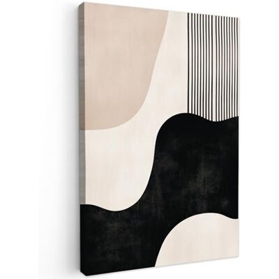 MuchoWow © Afdruk op canvas, wanddecoratie, schilderijen, kunst 40 x 60 cm – wanddecoratie slaapkamer abstract – Japandi – beige – modern MuchoWow © Afdruk op canvas, wanddecoratie, schilderijen, kunst 40 x 60 cm – wanddecoratie slaapkamer abstract – Japandi – beige – modern