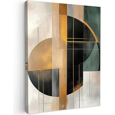 MuchoWow © Canvas print wanddecoratie schilderij 60 x 80 cm schilderijen decoratieve kunst aan de muur decoratie slaapkamer abstract goud brons groen vormen modern 60x80 cm Décoratif Muraux Décoration Chambre Abstrait Or Bronze Vert Formes Moderne MuchoWow © Canvas print wanddecoratie schilderij 60 x 80 cm schilderijen decoratieve kunst aan de muur decoratie slaapkamer abstract goud brons groen vormen modern 60x80 cm Décoratif Muraux Décoration Chambre Abstrait Or Bronze Vert Formes Moderne
