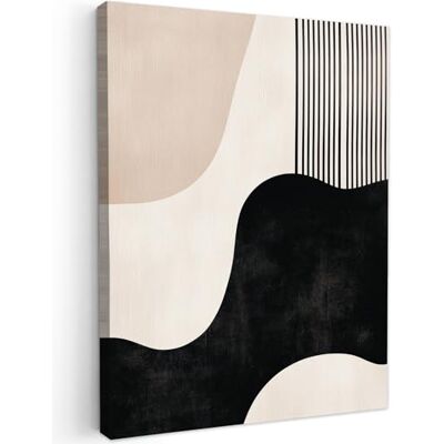 MuchoWow © Afdruk op canvas, wanddecoratie, schilderijen, kunst 50 x 70 cm – wanddecoratie slaapkamer abstract – Japandi – beige – modern MuchoWow © Afdruk op canvas, wanddecoratie, schilderijen, kunst 50 x 70 cm – wanddecoratie slaapkamer abstract – Japandi – beige – modern