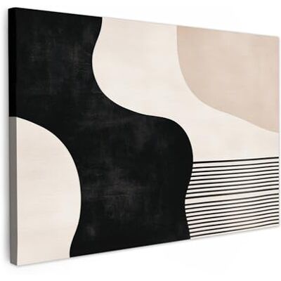 MuchoWow © Afdruk op canvas, wanddecoratie, schilderijen, kunst 60 x 40 cm – wanddecoratie slaapkamer abstract – Japandi – beige – modern MuchoWow © Afdruk op canvas, wanddecoratie, schilderijen, kunst 60 x 40 cm – wanddecoratie slaapkamer abstract – Japandi – beige – modern