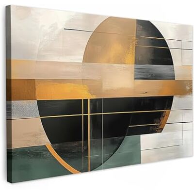 MuchoWow © Canvas print wanddecoratie schilderij 90 x 60 cm schilderijen decoratieve kunst aan de muur decoratie slaapkamer abstract goud brons groen vormen modern 90x60 cm Décoratif Muraux Décoration Chambre Abstrait Or Bronze Vert Formes Moderne MuchoWow © Canvas print wanddecoratie schilderij 90 x 60 cm schilderijen decoratieve kunst aan de muur decoratie slaapkamer abstract goud brons groen vormen modern 90x60 cm Décoratif Muraux Décoration Chambre Abstrait Or Bronze Vert Formes Moderne