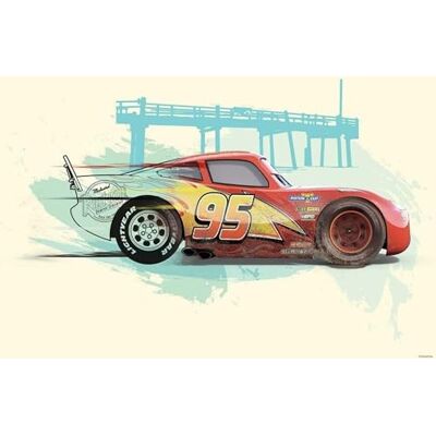 Komar Disney Cars Lightning McQueen wanddecoratie 70 x 50 cm (zonder lijst) decoratie kinderkamer poster Komar Disney Cars Lightning McQueen wanddecoratie 70 x 50 cm (zonder lijst) decoratie kinderkamer poster