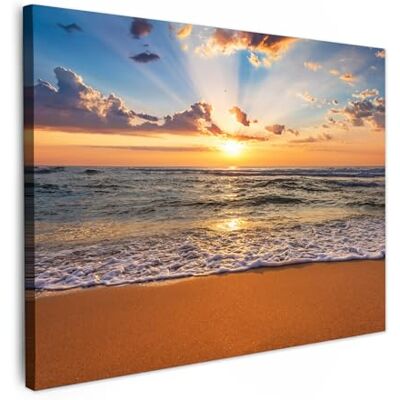 MuchoWow © Afdruk op canvas, wanddecoratie, schilderij, 70 x 50 cm, decoratieve muurschilderijen, kamerdecoratie, woonkamer, strand zonsondergang zee wolken horizon 70x50 cm Decoratifs Muraux Déco Chambre Tableau Salon Plage Coucher de soleil Mer Nuages MuchoWow © Afdruk op canvas, wanddecoratie, schilderij, 70 x 50 cm, decoratieve muurschilderijen, kamerdecoratie, woonkamer, strand zonsondergang zee wolken horizon 70x50 cm Decoratifs Muraux Déco Chambre Tableau Salon Plage Coucher de soleil Mer Nuages