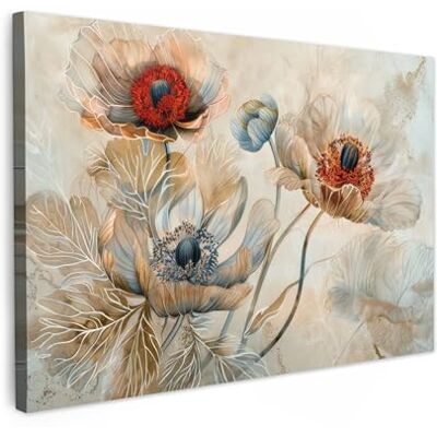 MuchoWow © Canvas Print Wanddecoratie Schilderij 90 x 60 cm Decoratieve Muurschilderingen Decoratie Slaapkamer Foto Woonkamer Bloemen Beige Modern Illustratie 90x60 cm Decoratifs Muraux Déco Chambre Tableau Salon Fleurs Beige Moderne Illustration MuchoWow © Canvas Print Wanddecoratie Schilderij 90 x 60 cm Decoratieve Muurschilderingen Decoratie Slaapkamer Foto Woonkamer Bloemen Beige Modern Illustratie 90x60 cm Decoratifs Muraux Déco Chambre Tableau Salon Fleurs Beige Moderne Illustration