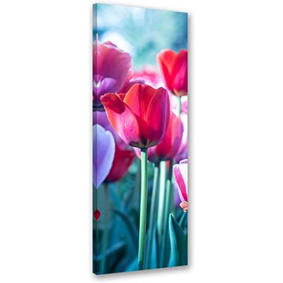Feeby Afbeelding op canvas, motief Tulpen, 30 x 90 cm, rood Feeby Afbeelding op canvas, motief Tulpen, 30 x 90 cm, rood