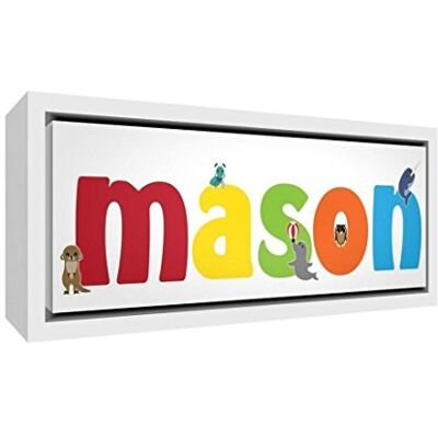 ART Mignon kunstdruk op canvas, ingelijst, met wit houten frame, 19 x 46 x 3 cm, maat S ART Mignon kunstdruk op canvas, ingelijst, met wit houten frame, 19 x 46 x 3 cm, maat S