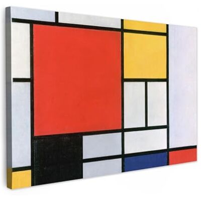 MuchoWow © Canvas Prints 90 x 60 cm deco muurfoto decoratie woonkamer schilderij foto's slaapkamer canvas thuis kunst Mondriaan rood wit blauw kunstenaar 90x60 cm Peinture Tableaux Chambre Toiles Maison Art Mondrian Rouge Blanc Bleu Artiste MuchoWow © Canvas Prints 90 x 60 cm deco muurfoto decoratie woonkamer schilderij foto's slaapkamer canvas thuis kunst Mondriaan rood wit blauw kunstenaar 90x60 cm Peinture Tableaux Chambre Toiles Maison Art Mondrian Rouge Blanc Bleu Artiste