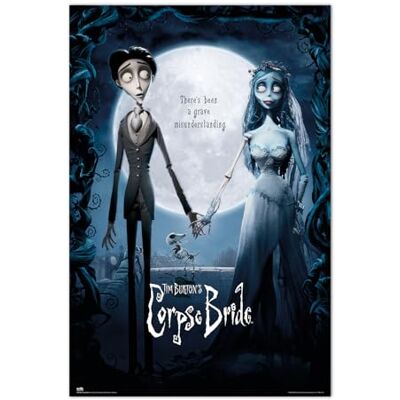 Grupo Erik Corpse Bride poster 91,5 x 61 cm opgerold verzonden coole Decoratieve poster voor woonkamer of slaapkamer, afmetingen: 61 x 91 cm, officieel artikel voor Corpse Bride Fan Grupo Erik Corpse Bride poster 91,5 x 61 cm opgerold verzonden coole Decoratieve poster voor woonkamer of slaapkamer, afmetingen: 61 x 91 cm, officieel artikel voor Corpse Bride Fan