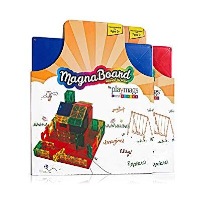 Playmags Bouwplank – magnetische startbouwplaat – uitstekende aanvulling op elk magnetisch tegelspeelgoed (1 bord inbegrepen – kleuren kunnen variëren) Playmags Bouwplank – magnetische startbouwplaat – uitstekende aanvulling op elk magnetisch tegelspeelgoed (1 bord inbegrepen – kleuren kunnen variëren)
