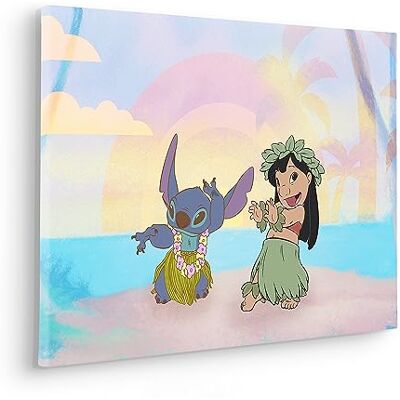 Komar Afbeelding op spieraam Lilo en Stitch Dancing Afmetingen: 40 x 60 cm Wandafbeelding voor kinderkamer, kinderkamer Komar Afbeelding op spieraam Lilo en Stitch Dancing Afmetingen: 40 x 60 cm Wandafbeelding voor kinderkamer, kinderkamer