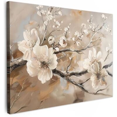 MuchoWow © Afdruk op canvas, foto, schilderij, wanddecoratie 70 x 50 cm, slaapkamer, woonkamer, huis, decoratie, keuken, bloemen, natuur, wit, bloem, abstract MuchoWow © Afdruk op canvas, foto, schilderij, wanddecoratie 70 x 50 cm, slaapkamer, woonkamer, huis, decoratie, keuken, bloemen, natuur, wit, bloem, abstract